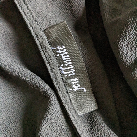 Jeu Illimite Macey Black Deep V Skater Mini Dress - S/M - Picture 8 of 8